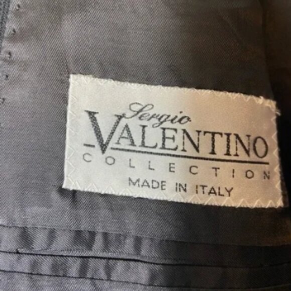 Trabaldo Togna Sergio Valentino Gold Lion Buttons Men's Suit Jacket Blazer 42 L - Picture 9 of 12